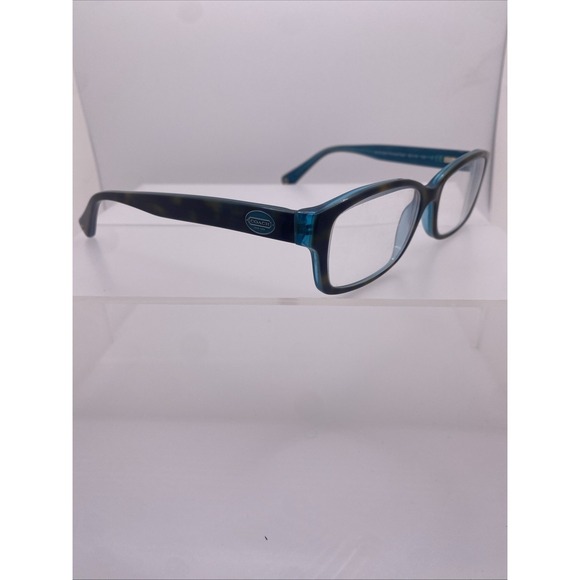 Coach Eyeglasses Women FRAMES ONLY HC 6040 Brooklyn 52-16-135 Tortoise Teal 371 - Picture 7 of 16